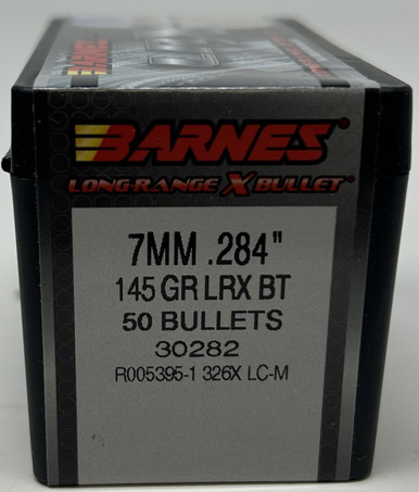 Barnes 7mm (.284 Dia) Reloading Bullets Copper LRX B30282 145 Grain Boat Tail Ballistic Tip 50 Pieces
