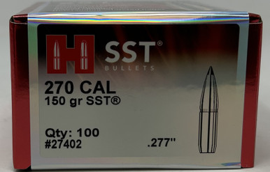 Hornady 270 Cal (.277 Dia) Reloading Bullets H27402 150 Grain SST 100 Pieces