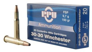Prvi PPU 30-30 Winchester Ammunition PP30301 150 Grain Flat Soft Point 20 Rounds