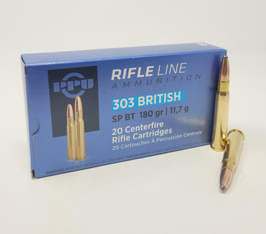 Prvi PPU 303 British Ammunition PP303S2 180 Grain Soft Point 20 rounds