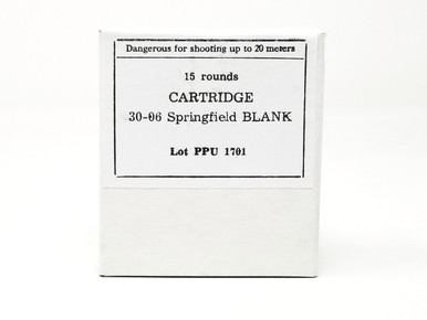 Prvi PPU 30-06 Ammunition PPB3006 Blanks 15 Rounds