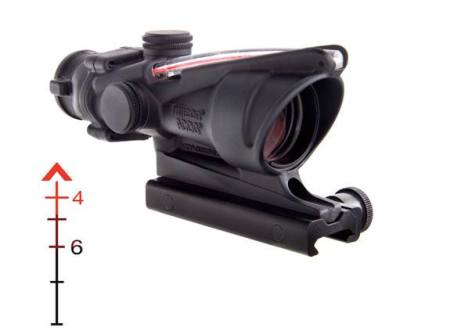 TRIJICON ACOG 4X32 .223 BAC CHEVRON RED