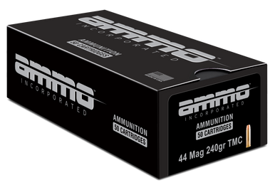 Ammo Inc 44 Magnum Ammunition AI44240TMC-A50 240 Grain Total Metal Coating 50 Rounds
