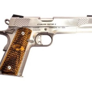 Kimber 3200181 Raptor II 45 ACP Semi-Auto Pistol 5" 8+1 Wood Grips Scale Stippling Night Sights Stainless Steel