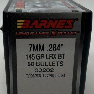 Barnes 7mm (.284 Dia) Reloading Bullets Copper LRX B30282 145 Grain Boat Tail Ballistic Tip 50 Pieces