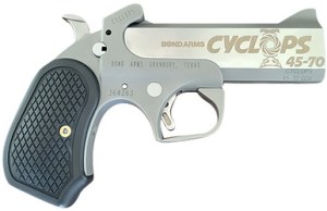 Bond Arms BACY-45-70 Cyclops Big Bore .45-70 Gov't 4.25" Single Shot Matte Stainless/Black B6 Resin Grips