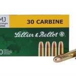 Sellier & Bellot 30 Carbine Ammunition 110 Grain Full Metal Jacket 50 rounds