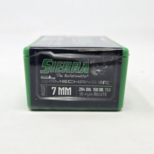 Sierra 7mm (.284 Dia) Reloading Bullets Tipped Gameking SRAA4550T 150 Grain Ballistic Tip 50 Pieces