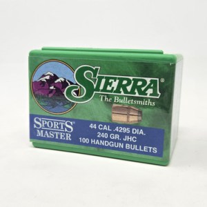 Sierra 44 Mag/44 Cal (.429 Dia) Reloading Bullets Sports Master SRAA8610 240 Grain Jacketed Hollow Cavity 100 Pieces