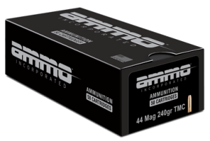 Ammo Inc 44 Magnum Ammunition AI44240TMC-A50 240 Grain Total Metal Coating 50 Rounds