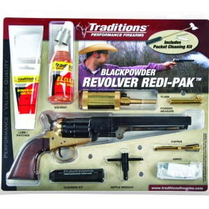 TRADITIONS 1851 NAVY .44 BL/WD PKG BRASS